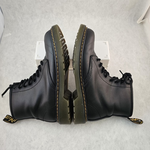 Dr. Martens Black Bouncing Sole Boots W Size 5 Goth Punk Grunge - Picture 3 of 9